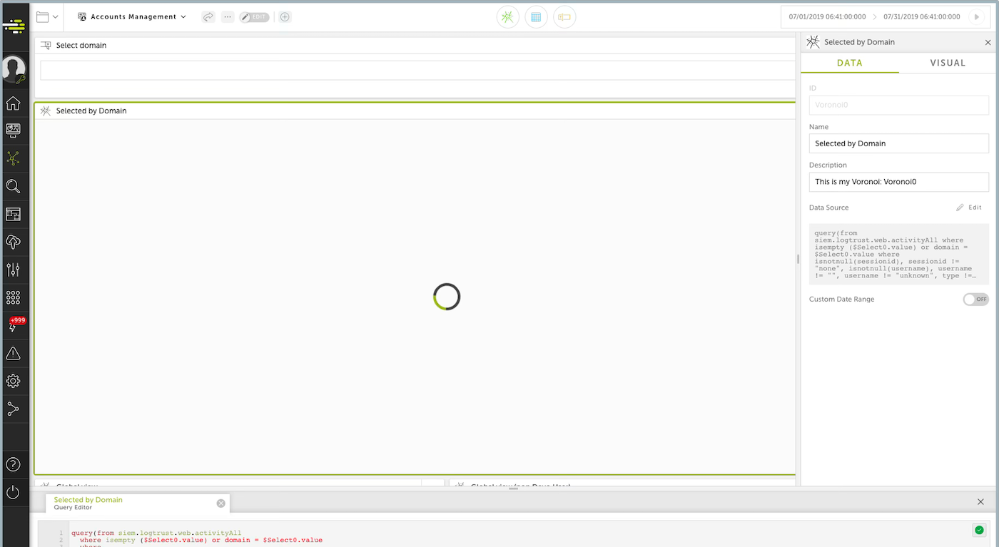 Before Dashboard redesign example