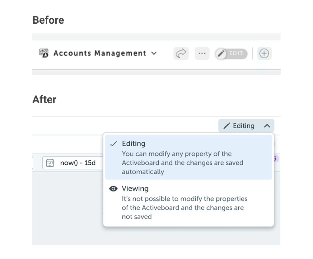 Mode selector comparison