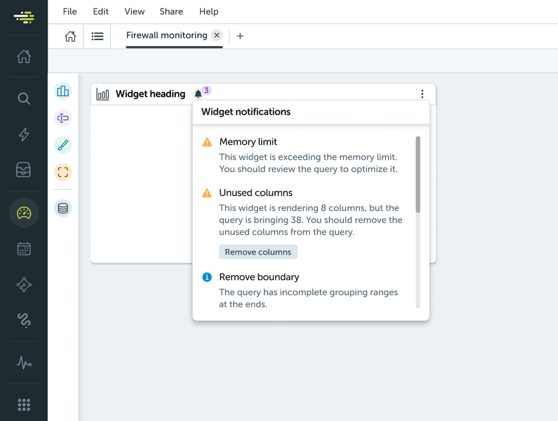 Contextual info detail