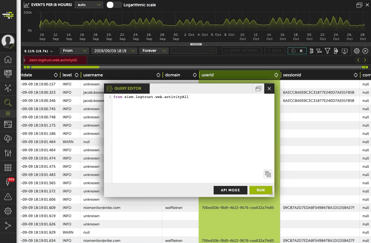 Data search before the design system