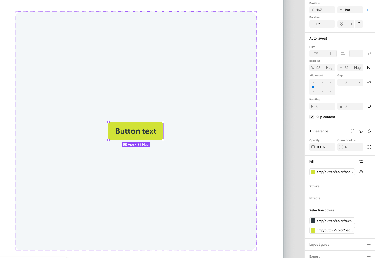 Design tokens in Figma