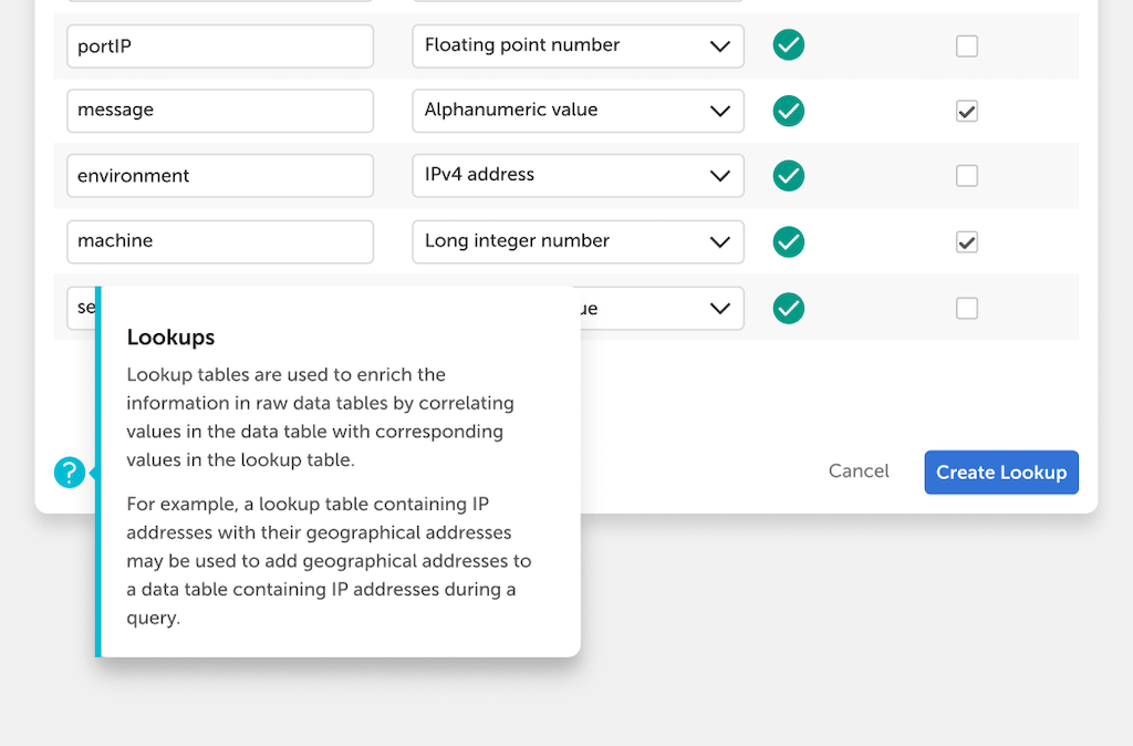 Contextual help example