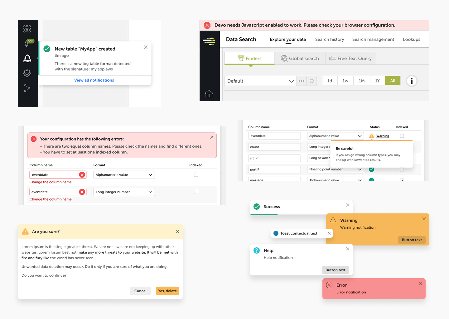 Messaging components example