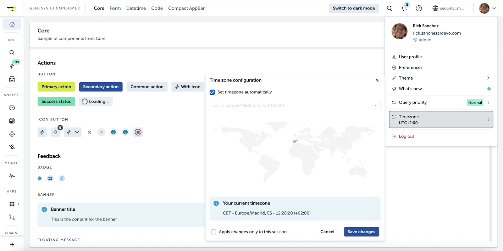 Main toolbar after UI refactor